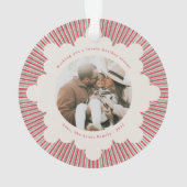 Preppy-Acrylnachtschmuck mit Foto Ornament (Rückseite)