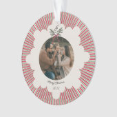 Preppy-Acrylnachtschmuck mit Foto Ornament (Vorderseite)