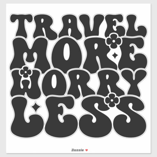 Preppy Aesthetic Travel Quote Aufkleber (Blatt)