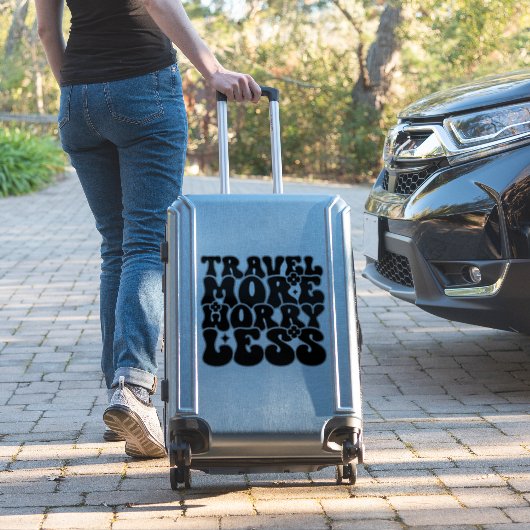 Preppy Aesthetic Travel Quote Aufkleber (Koffer Insitu)