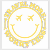 Preppy Aesthetic Travel Quote Aufkleber (Blatt)