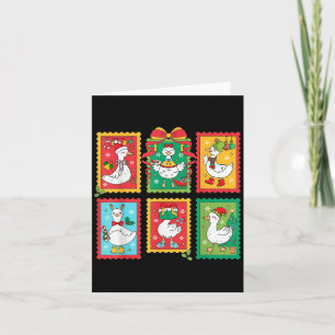 Preppy Albern Goose Weihnachten Briefmarke Merry G Karte