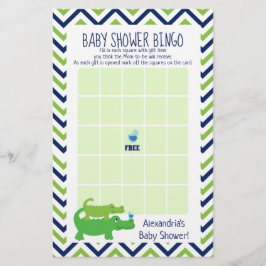 Preppy Alligator Baby Shooter Bingo Game