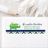 Preppy Alligator Benutzerdefinierte Adresslitern (Insitu)