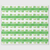 Preppy Alligator Crocodile Boy Wrapping Paper Geschenkpapier (Flach)