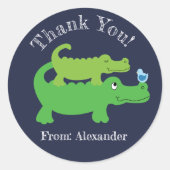 Preppy Alligator Custom Gevor Sticker (Vorderseite)