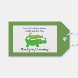 Preppy Alligator Geschenkmarke für Geburtstage ode Geschenkanhänger