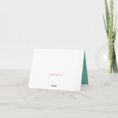 Preppy Aqua and Red Monogram (Rückseite)