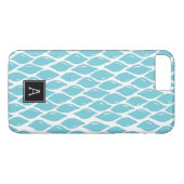 Preppy AQUE AQUAMARIN Black Monogram Personalisier Case-Mate iPhone Hülle (Rückseite (Horizontal))