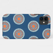 Preppy arabesque polka dot dots Stammesmuster Case-Mate iPhone Hülle (Rückseite (Horizontal))