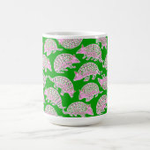 Preppy Armadillos Pink Green Kaffeetasse (Mittel)