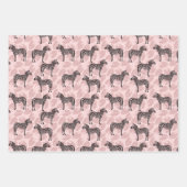 Preppy Ästhetik Pink Zebra Geschenkpapier Set (Vorderseite 2)