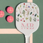 Preppy-Ästhetische Retro-Wildblumen Niedlich Monog Pickleball Schläger
