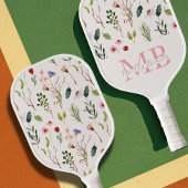 Preppy-Ästhetische Retro-Wildblumen Niedlich Monog Pickleball Schläger