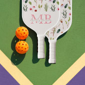 Preppy-Ästhetische Retro-Wildblumen Niedlich Monog Pickleball Schläger