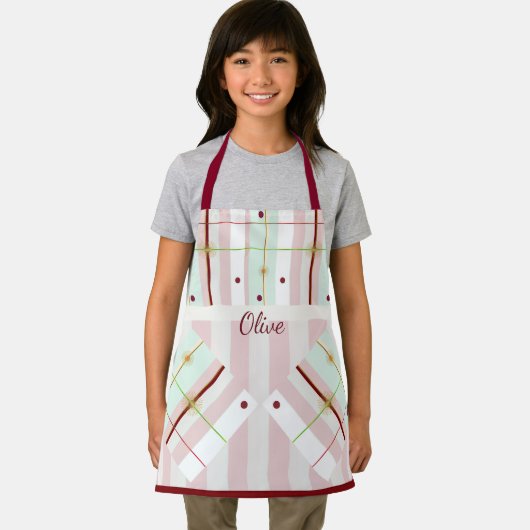 Preppy Atomic Age Kids Apron Schürze (Insitu)