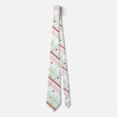 Preppy Atomic Age Plaid Necktie Krawatte (Vorderseite)
