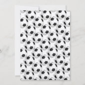 Preppy Baby Boy Soccer Dusche Einladung (Rückseite)