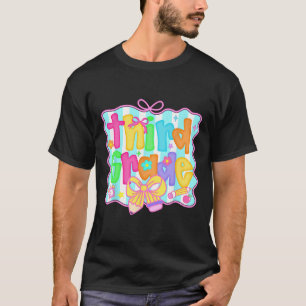 Preppy Back To School 3. Klasse Coquette Schleife T-Shirt