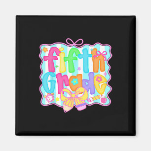 Preppy Back To School 5. Klasse Coquette Schleife Magnet