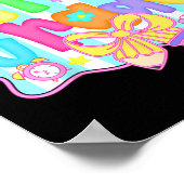 Preppy Back To School 5th Grade Coquette Bow Girls Poster (Ecke)