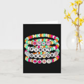Preppy back to School First Grade Bracelet Lehrer Karte (Gelbe Blume)
