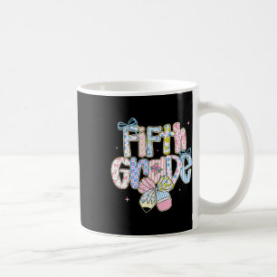 Preppy Back To School Floral 5. Klasse Coquette Gi Kaffeetasse
