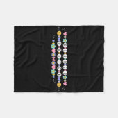Preppy back to School Kindergarten Bracelet Teache Fleecedecke (Vorderseite (Horizontal))