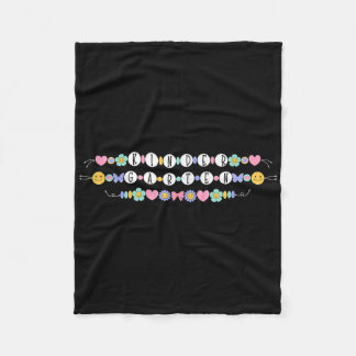 Preppy back to School Kindergarten Bracelet Teache Fleecedecke