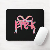 Preppy Back To School Pre-K Rosa Kokettenschleife Mousepad (Mit Mouse)
