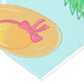 Preppy Beach Bikini Handtuchpalme Handtuch Tischdecke (Schrägansicht)