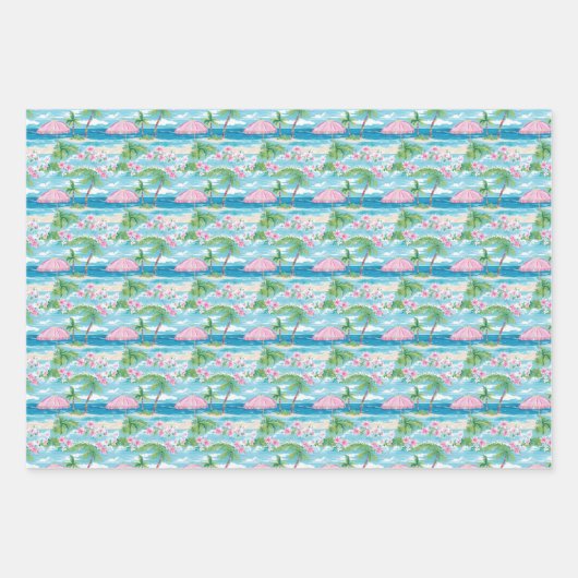 Preppy Beach Geschenkpapier Set (Vorderseite 2)