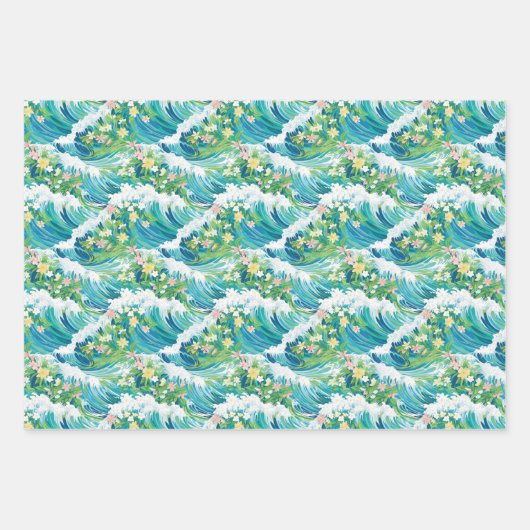 Preppy Beach Geschenkpapier Set (Vorderseite)