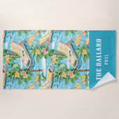 Preppy Beach Lounger | Pool Strandtuch (Vorderseite)