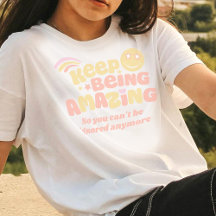 Preppy behalte phantastisch Slogan Smilie Gesicht