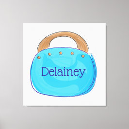 Preppy Bermuda Bag Personalisiert Leinwanddruck
