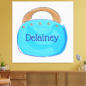 Preppy Bermuda Bag Personalisiert Leinwanddruck (Insitu (Wohnzimmer))