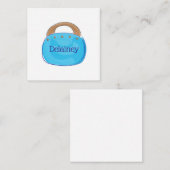 Preppy Bermuda Bag Personalisiert Mitteilungskarte (Vorne/Hinten)