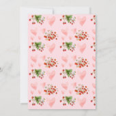 Preppy Berry First Mother's Day Wild Strawberry Einladung (Rückseite)