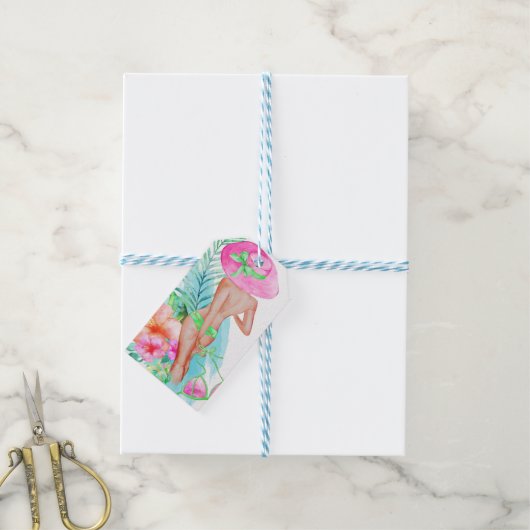 Preppy Bikini Bride Junggeselinnen-Abschied Vielen Geschenkanhänger (Mit Garn)