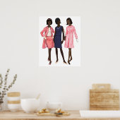 Preppy Black Girls Poster (Küche)