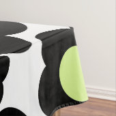 Preppy Black Neon Green Hippie Blume Pattern Tischdecke (Beispiel)