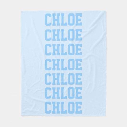 Preppy Blanket Blau Fleecedecke (Vorderseite)