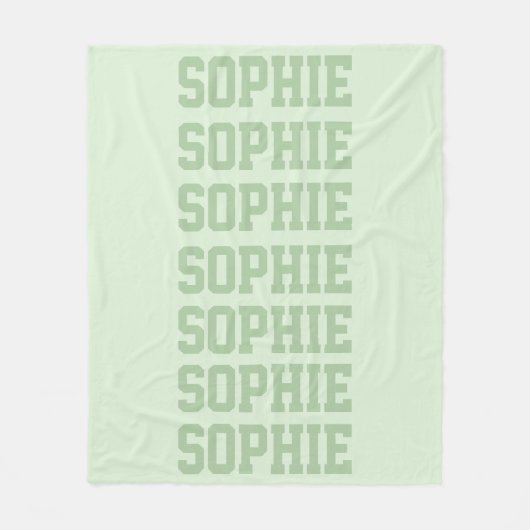 Preppy Blanket Green Fleecedecke (Vorderseite)