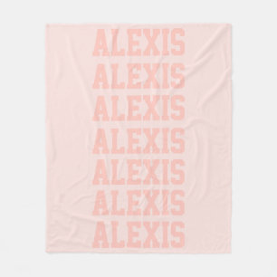 Preppy Blanket Peach Fleecedecke