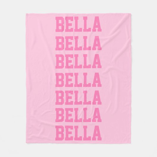 Preppy Blanket Pink Fleecedecke (Vorderseite)