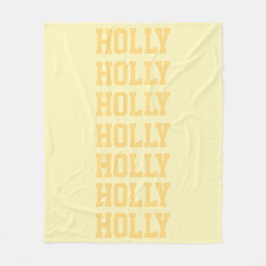 Preppy Blanket Yellow Fleecedecke (Vorderseite)