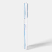 Preppy Blau gestreift benutzerdefinierter Name Case-Mate iPhone Hülle (Rückseite / Rechts)