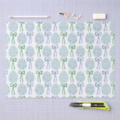 Preppy Blue and Green Oaster Bows and Eggs Seidenpapier (Handwerk)