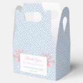 Preppy Blue and Pink Chinoiserie Chic Wedding Geschenkschachtel (Geöffnet)